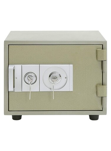 Galaxy Design Safe Locker GDF-50Kg (Green) &ndash; Stainless Steel Security Safe with 2 Keys &amp; Tray (42 x 35 x 34 cm)