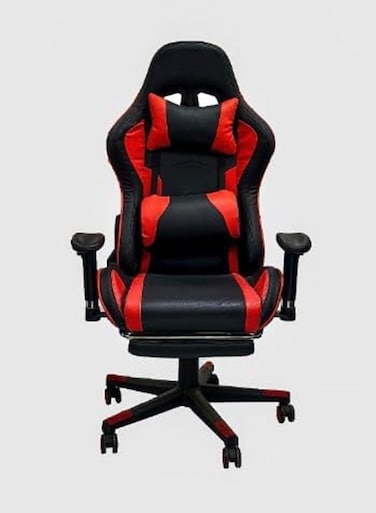 Galaxy Design Racing E-Sports Gaming Chair GDF-MF8189 (Red &amp; Black) &ndash; High Back Revolving Computer Chair with Headrest