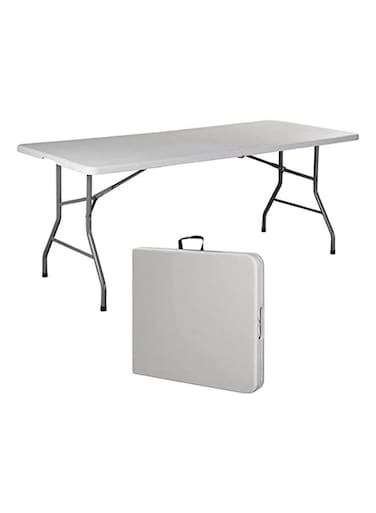 Galaxy Design Folding Rectangular Multipurpose Table (180&times;60 cm) &ndash; Portable Steel Frame Table for Home, Kitchen &amp; Outdoor Use