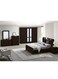 Galaxy Design Bedroom Set 5 Piece Light Wood &ndash; King Size Bed, 6 Door Wardrobe, Dresser &amp; Side Tables Modern Furniture Set