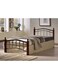 Galaxy Design Wood &amp; Steel Bed GDF-8882 (190&times;90 cm, Cherry Brown) &ndash; Single Bed with Wooden Legs