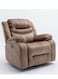 Galaxy Design Faux Leather Recliner Sofa GDF-MF2319-123 (Brown) &ndash; Single Seater Recliner Chair