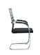Galaxy Design Dual Tone Office Chair (White &amp; Black) &ndash; Ergonomic Mesh Visitor Chair with Chrome Metal Frame