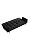 Galaxy Design Convertible Modern Linen Sofa Bed &ndash; Comfy Sleeper Sofa with Adjustable Backrests, Foldable Couch Bed for Small Spaces, Living Room &amp; Bedroom (193 x 83 x 75 cm, Black)