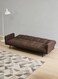 Galaxy Design Convertible Modern Linen Sofa Bed &ndash; Comfy Sleeper Sofa with Adjustable Backrests, Foldable Couch Bed for Small Spaces, Living Room &amp; Bedroom (193 x 83 x 75 cm, Black)