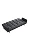 Galaxy Design Convertible Modern Linen Sofa Bed &ndash; Comfy Sleeper Sofa with Adjustable Backrests, Foldable Couch Bed for Small Spaces, Living Room &amp; Bedroom (193 x 83 x 75 cm, Black)