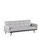 Galaxy Design Convertible Modern Linen Sofa Bed &ndash; Comfy Sleeper Sofa with Adjustable Backrests, Foldable Couch Bed for Small Spaces, Living Room &amp; Bedroom (193 x 83 x 75 cm, Black)