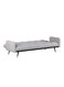 Galaxy Design Convertible Modern Linen Sofa Bed &ndash; Comfy Sleeper Sofa with Adjustable Backrests, Foldable Couch Bed for Small Spaces, Living Room &amp; Bedroom (193 x 83 x 75 cm, Black)