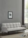 Galaxy Design Convertible Modern Linen Sofa Bed &ndash; Comfy Sleeper Sofa with Adjustable Backrests, Foldable Couch Bed for Small Spaces, Living Room &amp; Bedroom (193 x 83 x 75 cm, Black)
