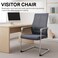 Galaxy Design Grey Visitor Chair &ndash; Ergonomic Mesh Office Chair with Breathable Backrest &amp; Strong Steel Frame for Office, Reception &amp; Waiting Areas