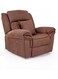 Galaxy Design Electric Recliner Chair &ndash; Mocha Velvet Lazy Sofa with 360&deg; Swivel &amp; Rocking Motion