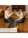 Galaxy Design Black Leather Bar Stool Chair &ndash; Adjustable Swivel Bar Chair with Golden Metal Base, PU Leather Upholstered High Stool for Kitchen &amp; Counter