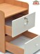 Galaxy Design Wooden Bedside Table with 2 Drawers &ndash; Modern Nightstand with Smooth Top &amp; Storage, Side Table for Bedroom &amp; Living Room
