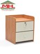 Galaxy Design Wooden Bedside Table with 2 Drawers &ndash; Modern Nightstand with Smooth Top &amp; Storage, Side Table for Bedroom &amp; Living Room