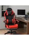 Galaxy Design Black &amp; Red Gaming Chair &ndash; Ergonomic Adjustable Chair with Headrest, Lumbar Support, Reclining Backrest &amp; Footrest, 360&deg; Swivel Gaming/Office Chair