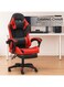 Galaxy Design Black &amp; Red Gaming Chair &ndash; Ergonomic Adjustable Chair with Headrest, Lumbar Support, Reclining Backrest &amp; Footrest, 360&deg; Swivel Gaming/Office Chair