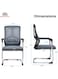 Galaxy Design Grey Mesh Visitor Chair &ndash; Ergonomic Office Chair with PU Padded Seat, Fixed Armrests &amp; Breathable Back Support for Office &amp; Reception