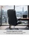 Galaxy Design Black Executive Office Chair &ndash; High Back Ergonomic Boss Chair with Lumbar Support, PU Leather Computer Desk Chair for Home &amp; Office