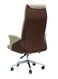 Galaxy Design Office Chair GDF-MH9093 Beige Brown &ndash; Ergonomic Quilted Executive Chair with Height Adjustment, Tilt Lock, Padded Armrests &amp; Chrome Metal Base