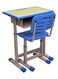 Galaxy Design Blue &amp; Grey Adjustable Kids Study Table and Chair Set &ndash; Ergonomic Study Desk with Chair &amp; Storage Drawer for Home Learning