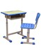 Galaxy Design Blue &amp; Grey Adjustable Kids Study Table and Chair Set &ndash; Ergonomic Study Desk with Chair &amp; Storage Drawer for Home Learning