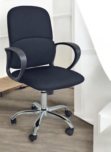 Galaxy Design Black Mesh Office Chair &ndash; Ergonomic Desk Chair with Lumbar Support, Breathable Backrest, Adjustable Height &amp; 360&deg; Swivel for Home &amp; Office