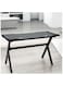 Galaxy Design Gaming Computer Desk GDF-MH127 Black &ndash; Ergonomic Gaming Table with Headphone Hook, Cable Management &amp; Sturdy Metal Frame for Gaming, Study &amp; Home Office