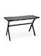 Galaxy Design Gaming Computer Desk GDF-MH127 Black &ndash; Ergonomic Gaming Table with Headphone Hook, Cable Management &amp; Sturdy Metal Frame for Gaming, Study &amp; Home Office