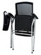 Galaxy Design Black Mesh Folding Study Chair with Writing Pad &ndash; Ergonomic Metal Frame Chair for Adults &amp; Students, Foldable Study Chair for Home &amp; Study Rooms