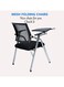 Galaxy Design Black Mesh Folding Study Chair with Writing Pad &ndash; Ergonomic Metal Frame Chair for Adults &amp; Students, Foldable Study Chair for Home &amp; Study Rooms