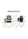 Galaxy Design Black Mesh Folding Study Chair with Writing Pad &ndash; Ergonomic Metal Frame Chair for Adults &amp; Students, Foldable Study Chair for Home &amp; Study Rooms
