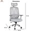 Galaxy Design Grey Mesh Office Chair &ndash; Ergonomic Desk Chair with Adjustable Armrests, Lumbar Support &amp; Breathable Backrest for Home &amp; Office