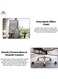 Galaxy Design Grey Mesh Office Chair &ndash; Ergonomic Chair with 3D Adjustable Armrests, Lumbar Support &amp; Breathable Backrest for Home &amp; Office