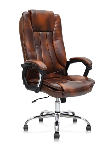 Galaxy Design Dark Brown Executive Office Chair &ndash; Ergonomic Chair with Footrest, High Back Support &amp; Reclining Comfort for Home &amp; Office