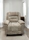 Galaxy Design Plush Manual Recliner Chair GDF-MH1804 Beige &ndash; Adjustable Backrest &amp; Footrest, Comfortable Lounge Chair for Living Room &amp; Bedroom