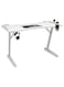 Galaxy Design White Gaming Desk with LED Lights GDF-MH125-WH &ndash; 120x60x75 cm Ergonomic Gaming Table with Cup Holder &amp; Headphone Hook for Home Office &amp; Gaming Setup