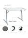 Galaxy Design White Gaming Desk with LED Lights GDF-MH125-WH &ndash; 120x60x75 cm Ergonomic Gaming Table with Cup Holder &amp; Headphone Hook for Home Office &amp; Gaming Setup