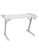 Galaxy Design White Gaming Desk with LED Lights GDF-MH125-WH &ndash; 120x60x75 cm Ergonomic Gaming Table with Cup Holder &amp; Headphone Hook for Home Office &amp; Gaming Setup