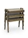 Galaxy Design Walnut Nesting Table Set of 3 &ndash; Rectangular Stackable Coffee Tables, Space-Saving Side Tables for Living Room, Bedroom &amp; Office