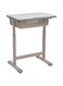 Galaxy Design Grey Adjustable Height Study Desk &amp; Chair Set &ndash; Student Writing Table with Metal Legs &amp; Ergonomic Chair for Home &amp; Study