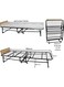 Galaxy Design Portable Folding Bed GDF-MH13 &ndash; Metal Foldable Bed with Mattress &amp; Wheels for Home, Guest Room &amp; Travel