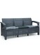 Galaxy Design Rattan 3-Seater Sofa Chair &ndash; Stylish Wicker Sofa for Indoor &amp; Outdoor Living, Patio &amp; Garden Seating