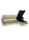 Galaxy Design Sofa Bed with Storage GDF-MH831 Light Brown &ndash; Convertible Sleeper Sofa with Hidden Storage for Living Room, Studio &amp; Guest Room