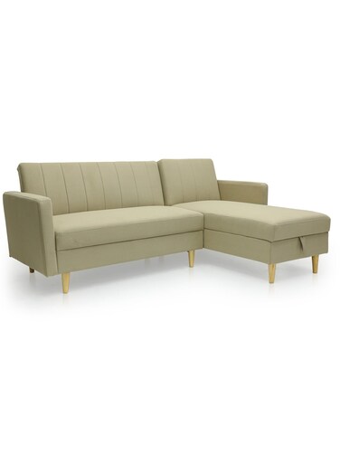 Galaxy Design Sofa Bed with Storage GDF-MH831 Light Brown &ndash; Convertible Sleeper Sofa with Hidden Storage for Living Room, Studio &amp; Guest Room