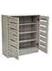 Galaxy Design Wooden Shoe Rack GDF-MH512 Grey &ndash; Storage Cabinet with 2 Doors, 2 Wide Cupboards &amp; 4 Shelves for Home Organization