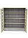 Galaxy Design Wooden Shoe Rack GDF-MH512 Grey &ndash; Storage Cabinet with 2 Doors, 2 Wide Cupboards &amp; 4 Shelves for Home Organization