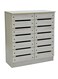 Galaxy Design Wooden Shoe Rack GDF-MH512 Grey &ndash; Storage Cabinet with 2 Doors, 2 Wide Cupboards &amp; 4 Shelves for Home Organization