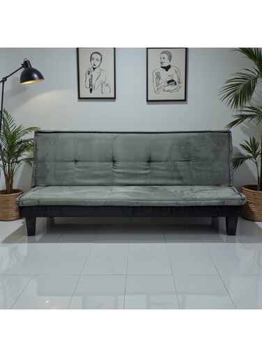Galaxy Design Versatile Armless 3-Seater Sleeper Sofa GDF-MH114SB Grey &ndash; Convertible Sofa Bed for Modern Living Room