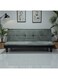 Galaxy Design Versatile Armless 3-Seater Sleeper Sofa GDF-MH114SB Grey &ndash; Convertible Sofa Bed for Modern Living Room