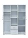 Galaxy Design 3-Door Wooden Wardrobe Cabinet &ndash; Engineered Wood Heavy Duty Storage Cupboard in White Finish for Bedroom &amp; Home